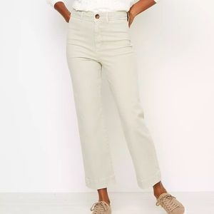 NWT LOFT High Waist‎ Slim Wide Leg Pants Size 31